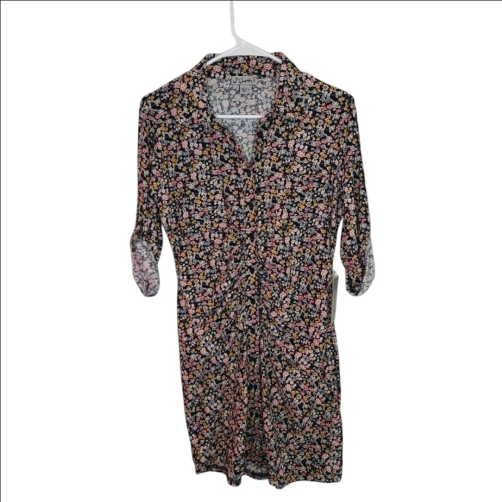 J For Justify Floral Button-Up Dress